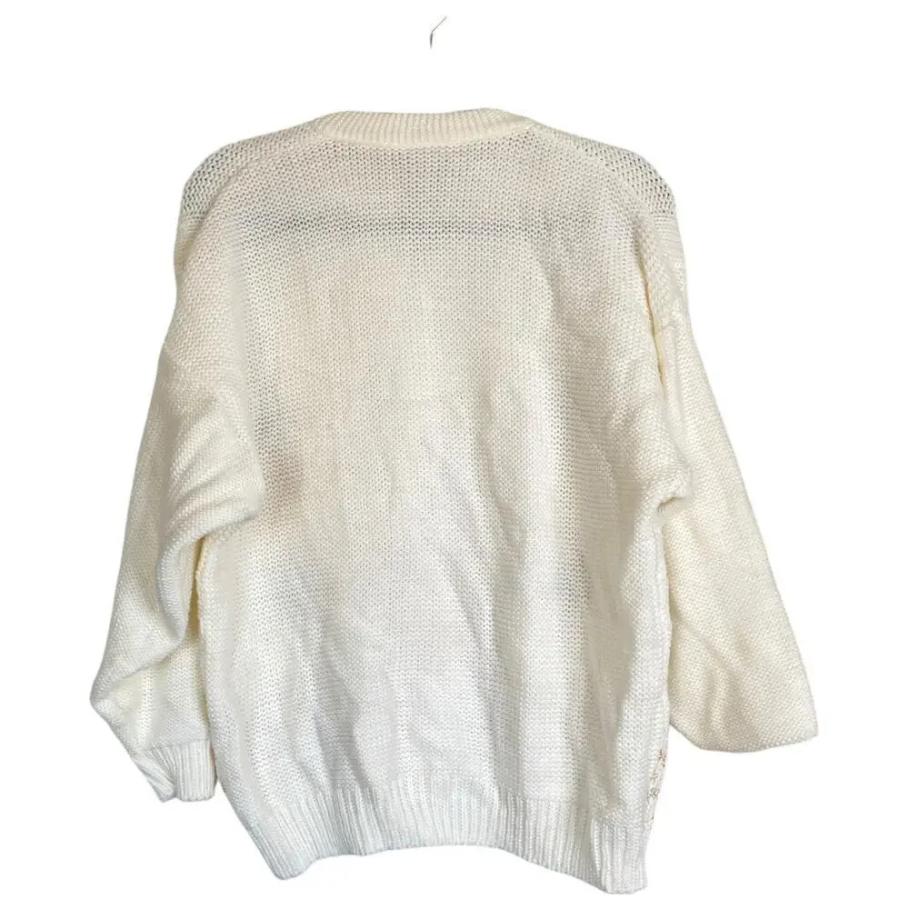 Vintage Mizaro Sara Cardigan Cottagecore Grannycore Doll Feminine Floral Sweater